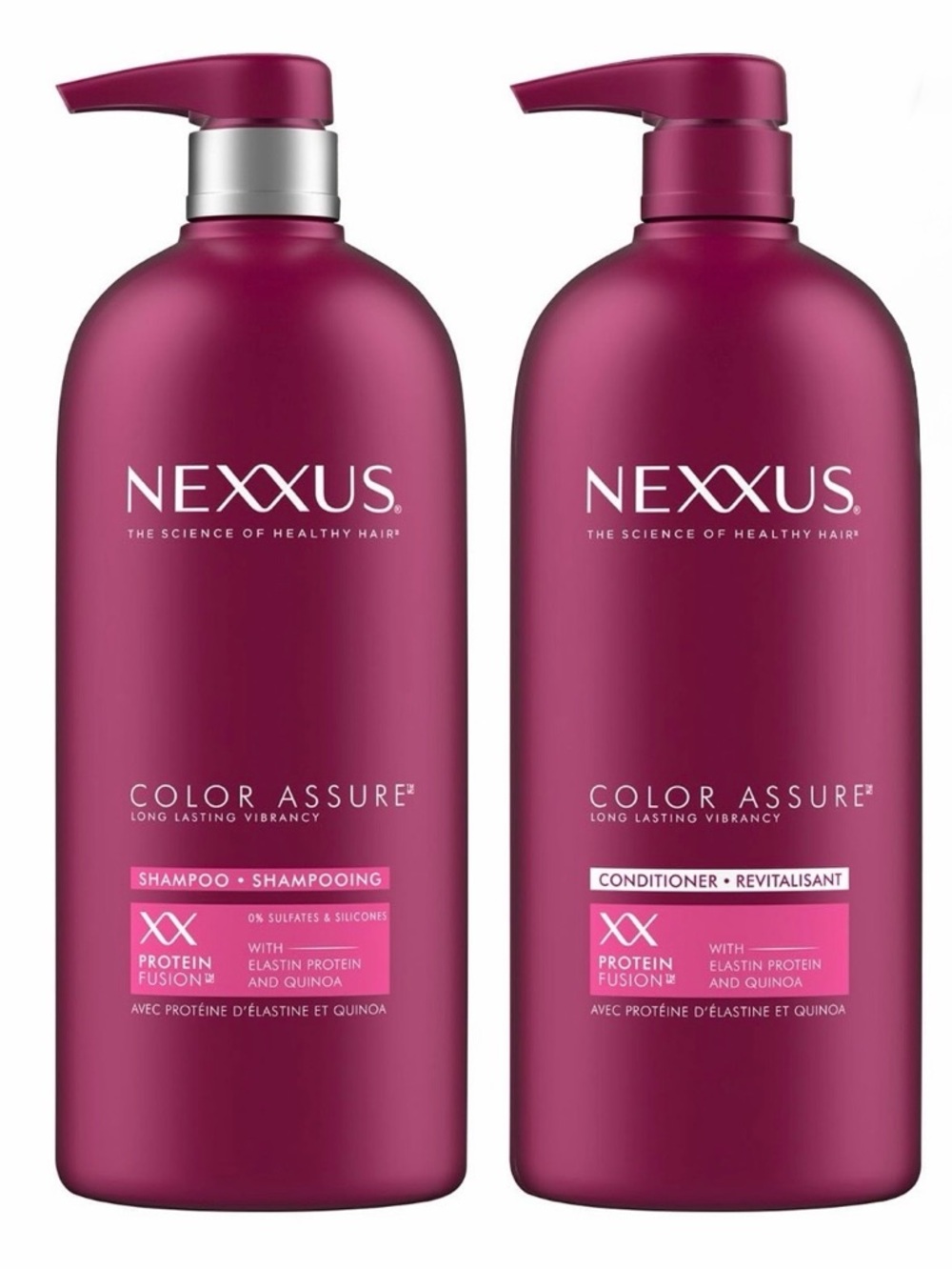 Nexxus Color Assure Shampoo & Conditioner - Jumbo 32oz pumps - Sulfate Free New